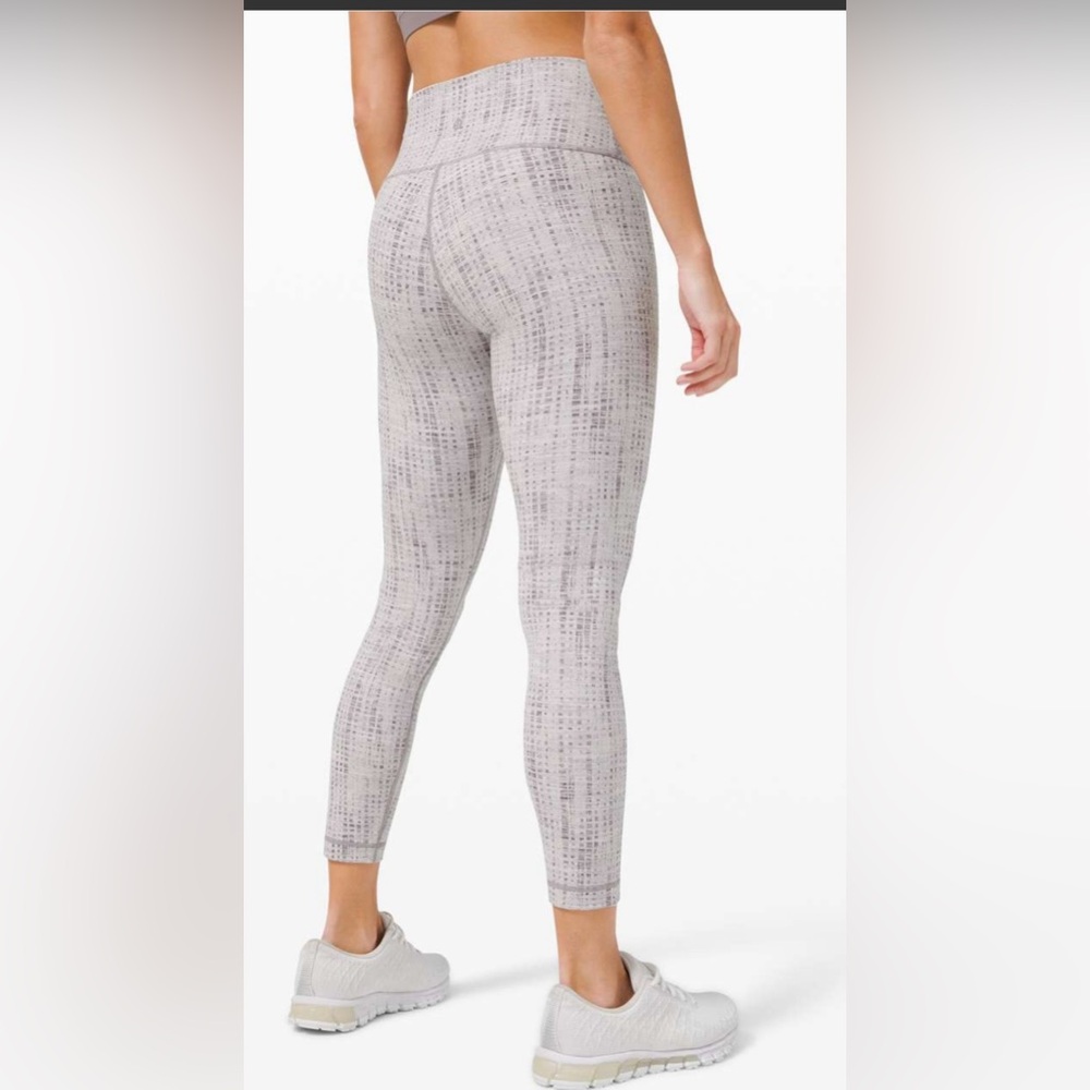 Lululemon Wunder Under Gray Patterned High-Rise C… - image 2